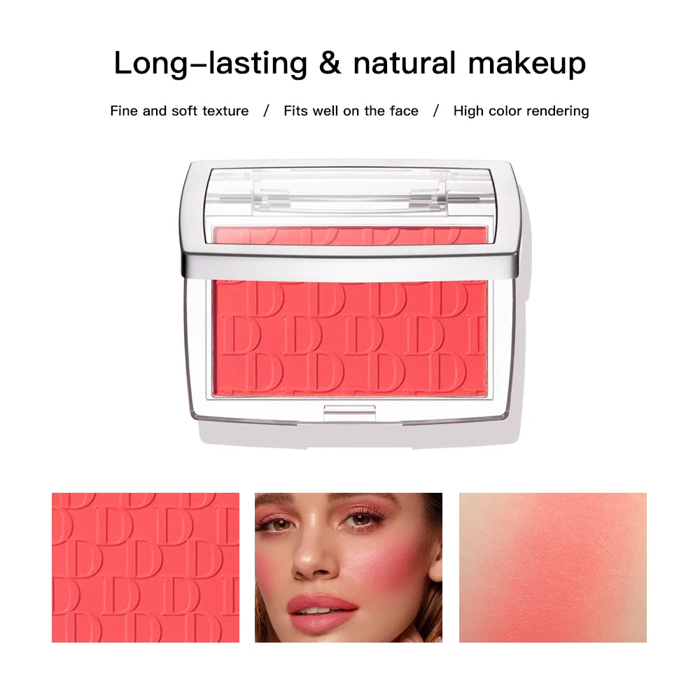 Matte Natural Cheek Tint Blush Palette Face Contouring Face Blusher Single Waterproof Matte Peach Rouge Contour Shadow Palette M Zpaxo