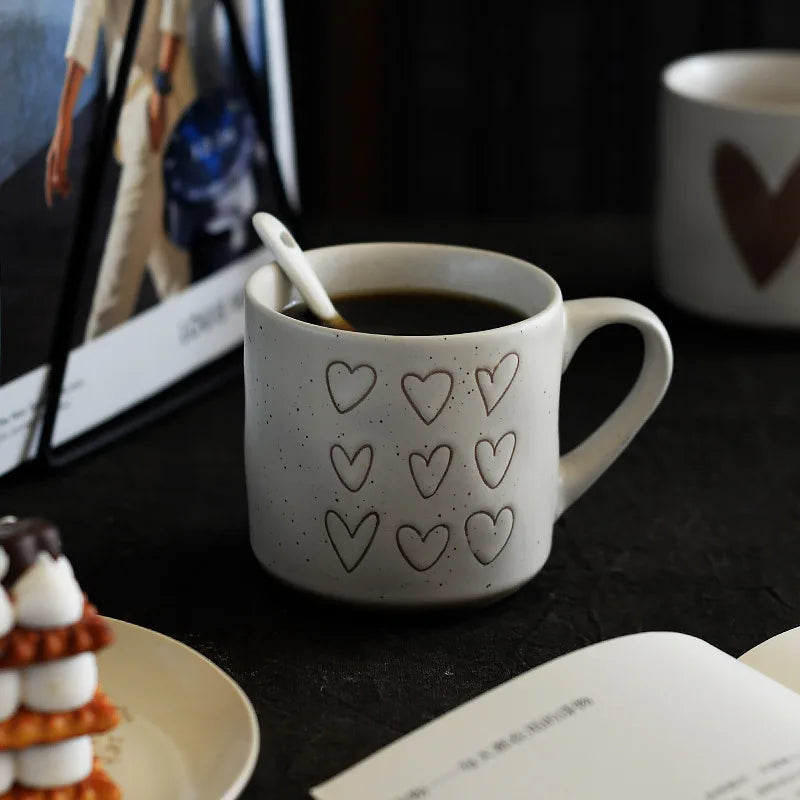 Kawaii Couple Love Mug – Ceramic Coffee Cup Birthday Gift Ceramic Coffee Mug Zpaxo