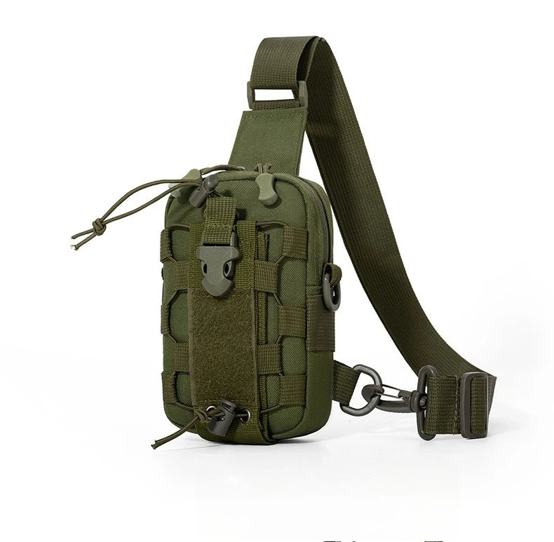 Tactical waist bag multifunctional hanging bag outdoor mobile phone crossbody bag chest bag camping cycling water bottle bag Zpaxo