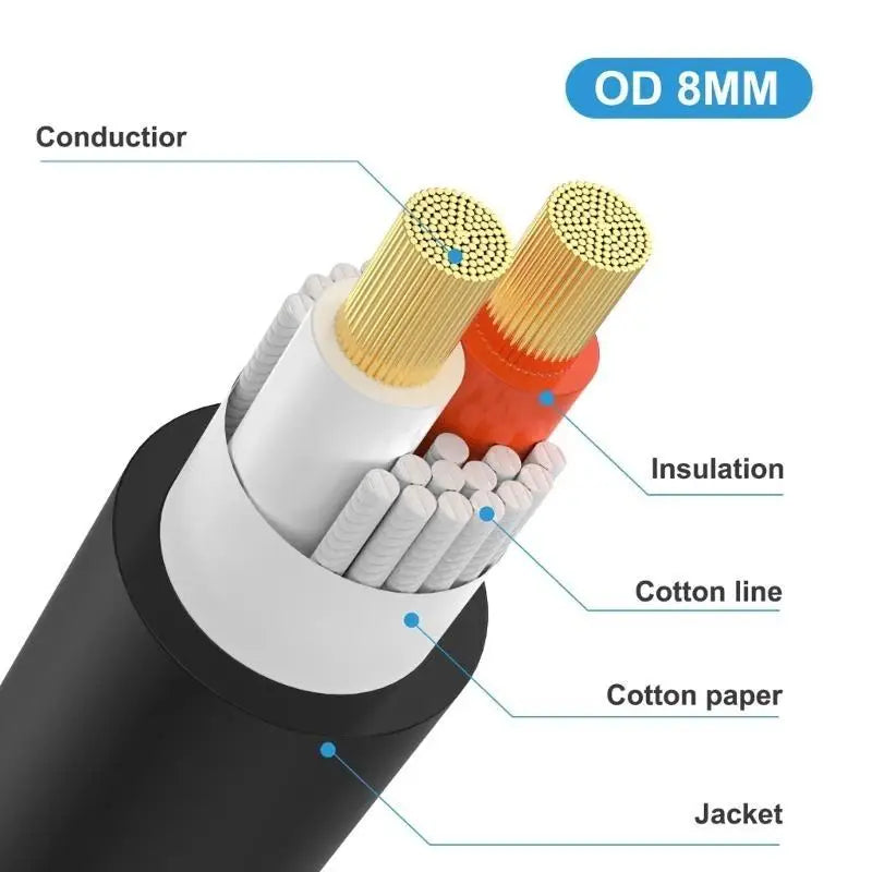 652F Speaker Cable Speakon Male to 6.35mm 1/4" Male TS Speaker Cable Speak-on to 1/4 6.5mm TS Plug Zpaxo