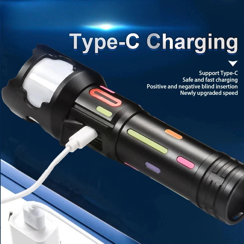 POCKETMAN 3800 Lumen LED Zoom Flashlight – USB Rechargeable