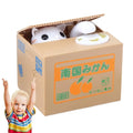 Coin Bank Storage Jar Cat Stealing Money ATM Home Decor Birthday