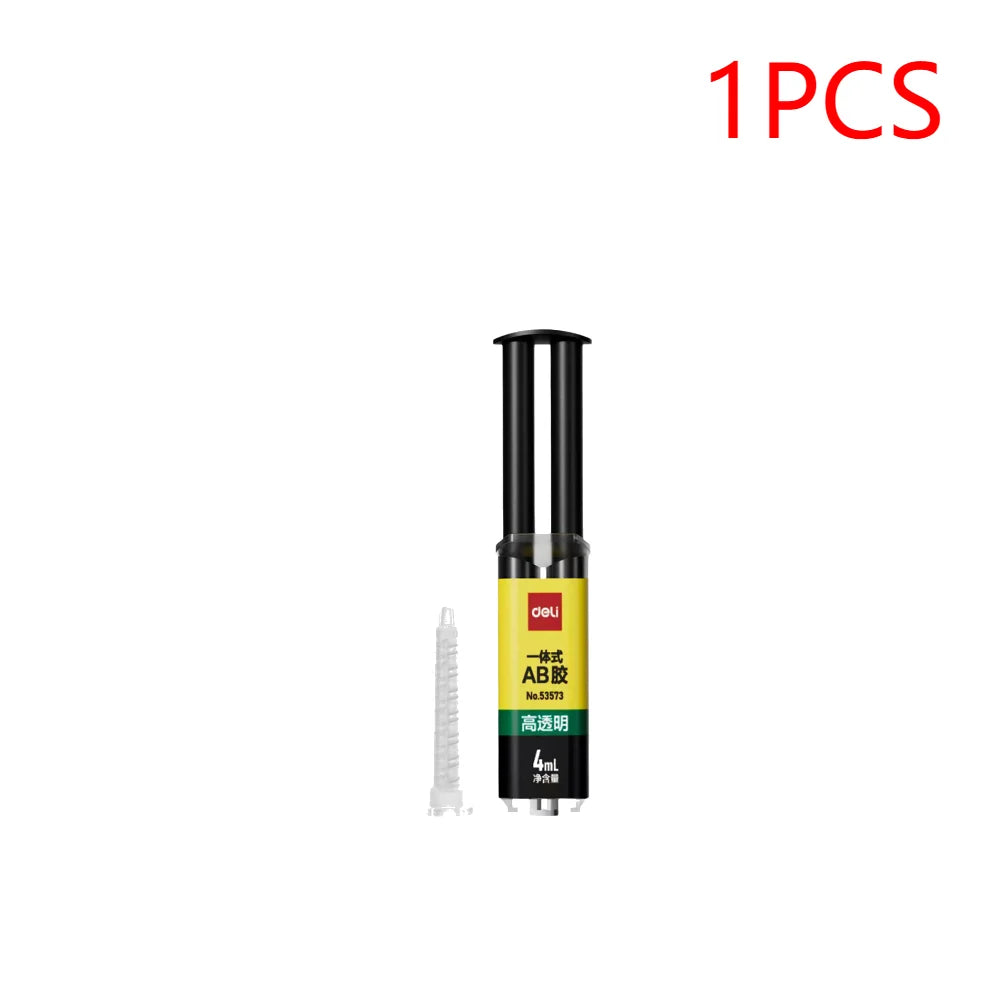 1-10pcs Epoxy Resin AB Glue 2 Minutes Curing Firm Long-lasting Reliable Adhesive Super Liquid Glue Waterproof Repair Glue for Gl Zpaxo 4ml 1PC