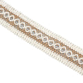 2-Yard Natural Jute Lace Ribbon – Rustic Wedding & DIY Crafts Craft Ribbon Zpaxo Style 7-4cmx2m