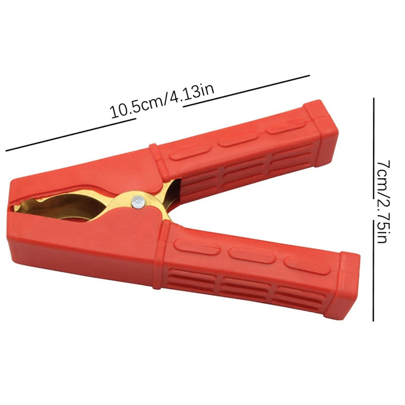 200A Red Black Alligator Crocodile Clip Car Battery Clamps Large