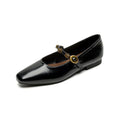 Flat Shoes for Women Spring and Autumn Retro Mary Jane Shoes Black Plus Size Women's Shoes Ladies Loafers Women Zapatos Mujer Zpaxo Black 39