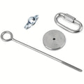 Stainless Steel Parrot Feeder Hanging Fresh Vegetables Juicy Fruits Zpaxo Silver 28cm