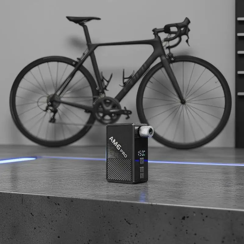 Portable Electric Bike Pump 150PSI – Digital Display & USB-C
