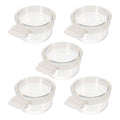 Transparent Acrylic Bird Food Box Hanging Parrot Cage Bowl