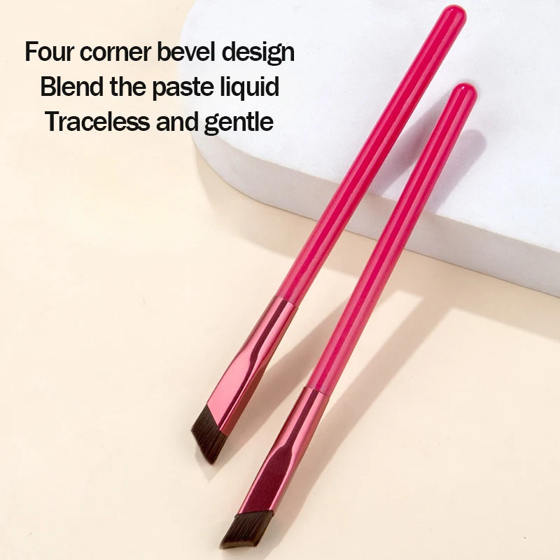 1pc Wild Eyebrow Brush Multifunction Simulated Eyebrow Hair Makeup Brush Square Stereoscopic Painting Hairline Eyebrow Tool Zpaxo