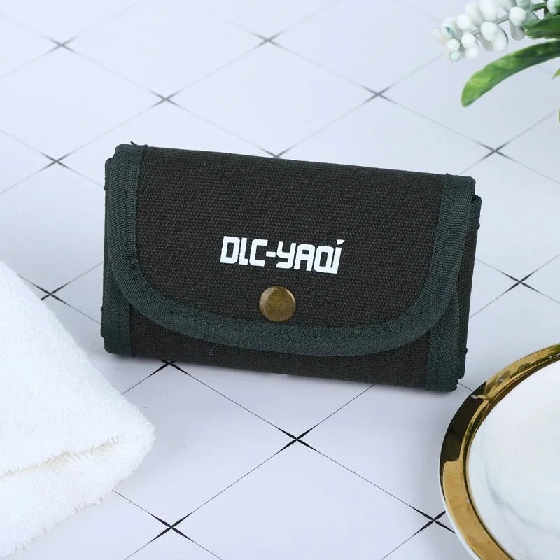 2026 Hot Sale YAQI Dark Green Color travel Bag Pouch for Men Shaving Safety Razors Zpaxo