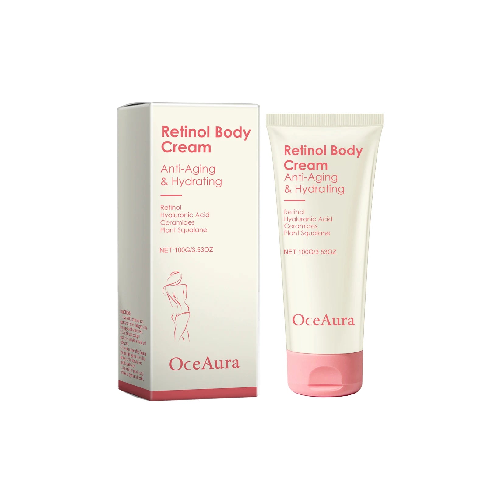 OceAura Retinol Firming Body Cream – Anti-Wrinkle & Tightening Firming Body Cream Zpaxo 100g Boxed