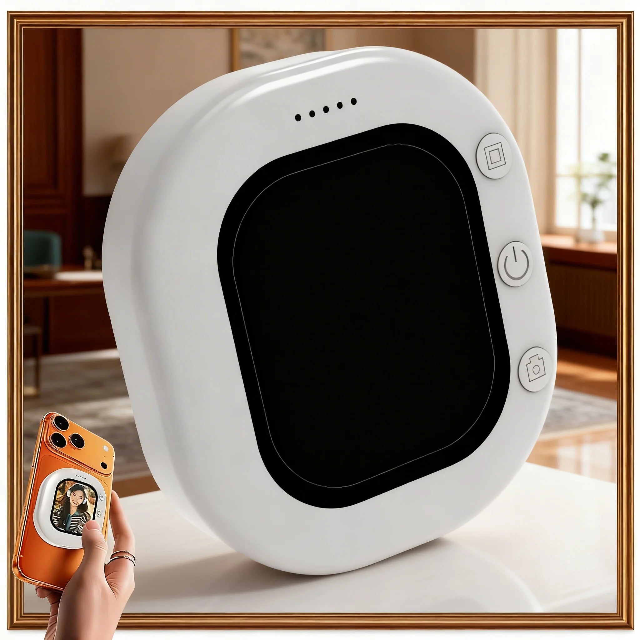Mini Magnetic Phone Screen Monitor for Rear Camera Selfies & Vlogs Selfie Screen Monitor Zpaxo