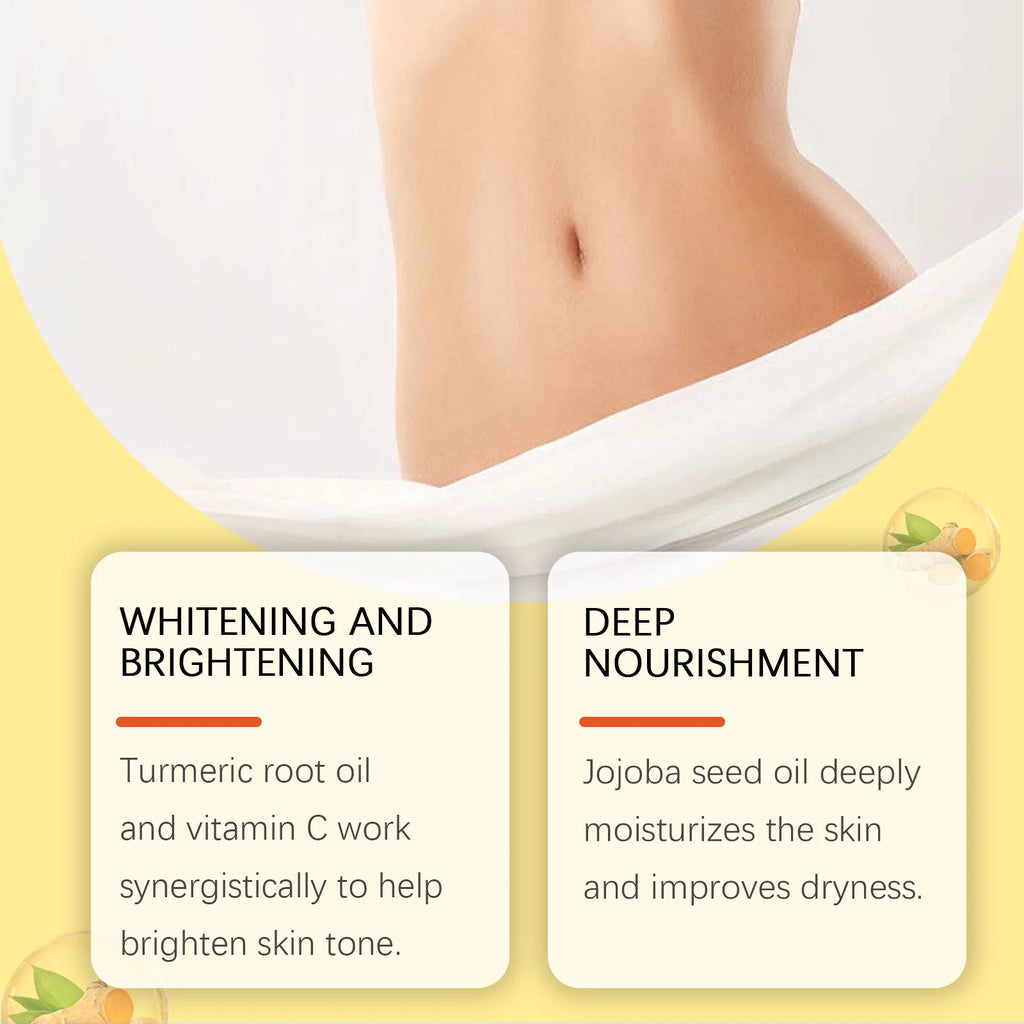 Turmeric Body Oil - Brightening & Moisturizing Skin Care, Lightweight Non-Greasy Formula For Even Skin Tone & Softness Zpaxo