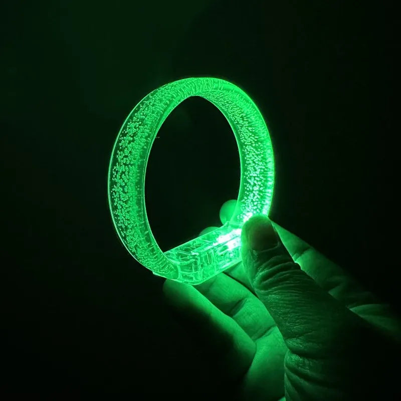 10 30 50 LED Bracelets Customizable Logos Text Suitable Wedding Zpaxo Green 10pcs