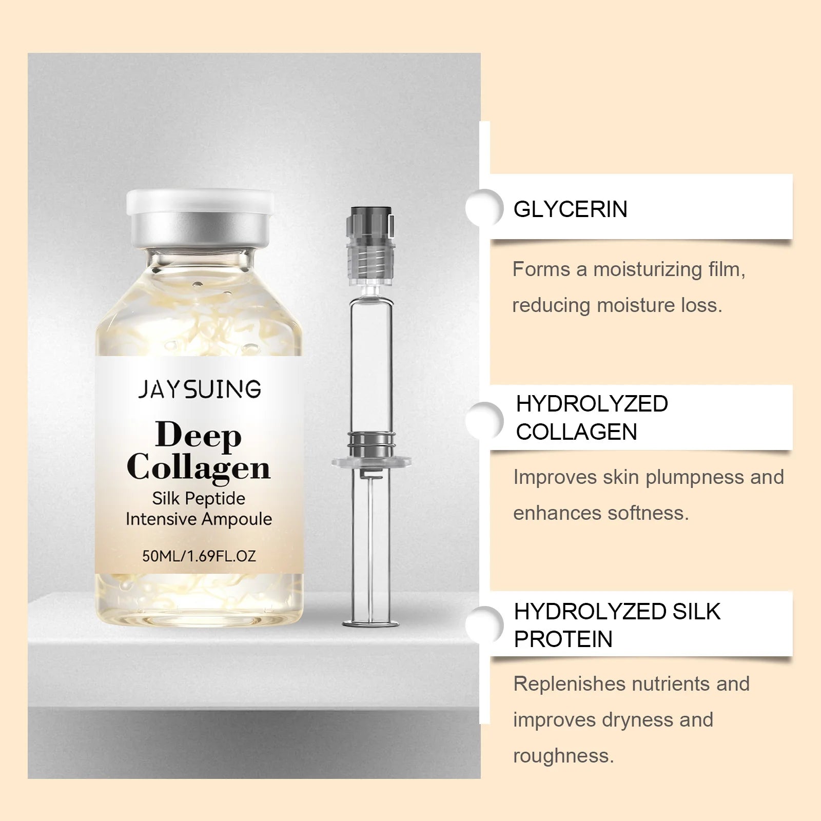 Eelhoe Collagen Silk Peptide Ampoule Serum – Firming & Anti-Aging Face Ampoule Serum Zpaxo