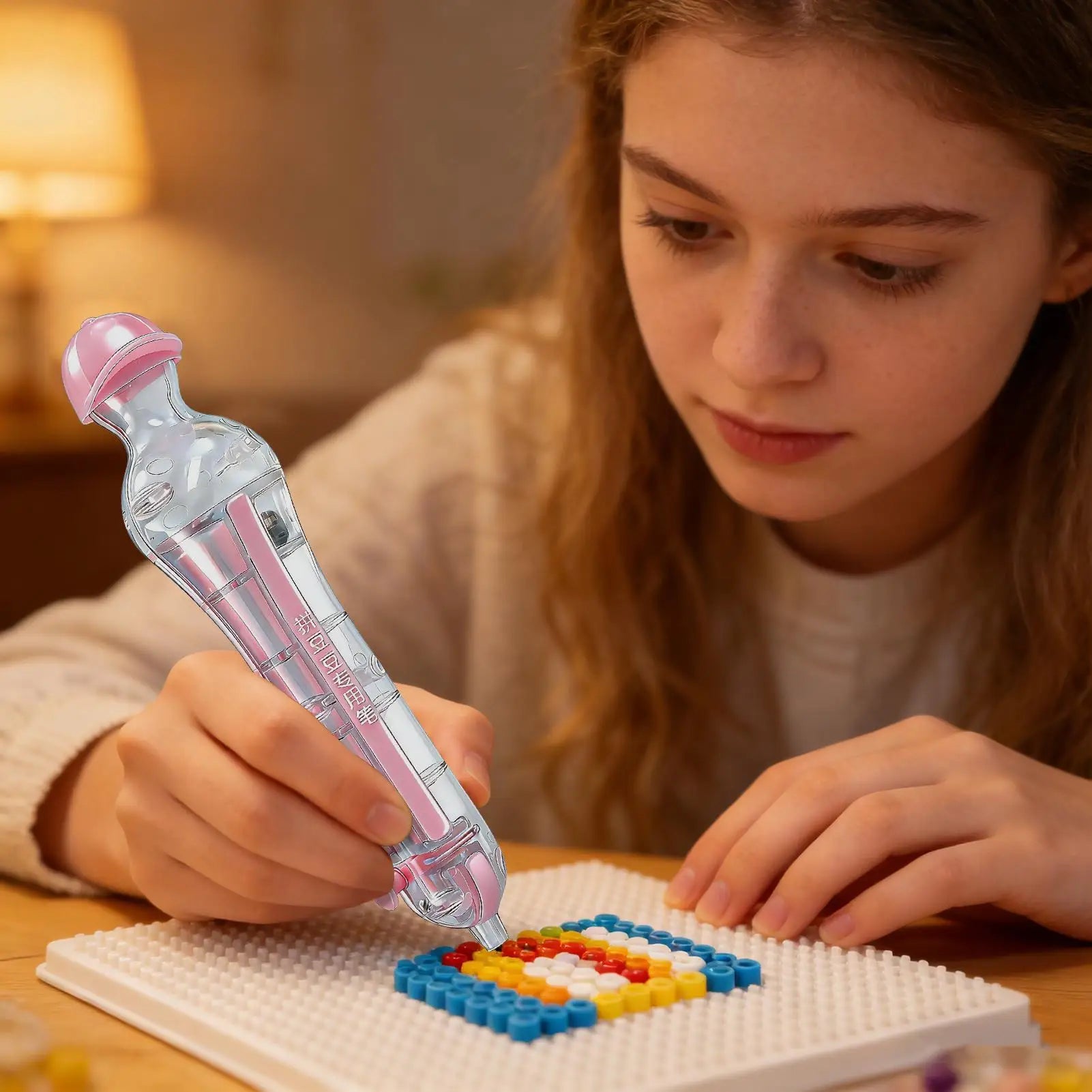 Large Capacity Fuse Bead Pen Dispenser Automatic Beading Tool Kids