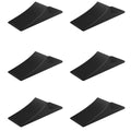 Heavy Duty Rubber Wedge Door Stops – Black, Non-Slip 4/5/6 Pack