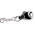 Mini 1PC Cute Metal Alloy Glove Car Dreamed Gift Boxing Gloves Keychain Keyfob Key Ring Zpaxo Silver