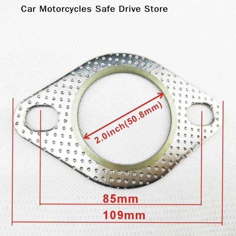 CM1Pc Durable Temp Reinforced Exhaust Flange Gasket Universal Fit Car