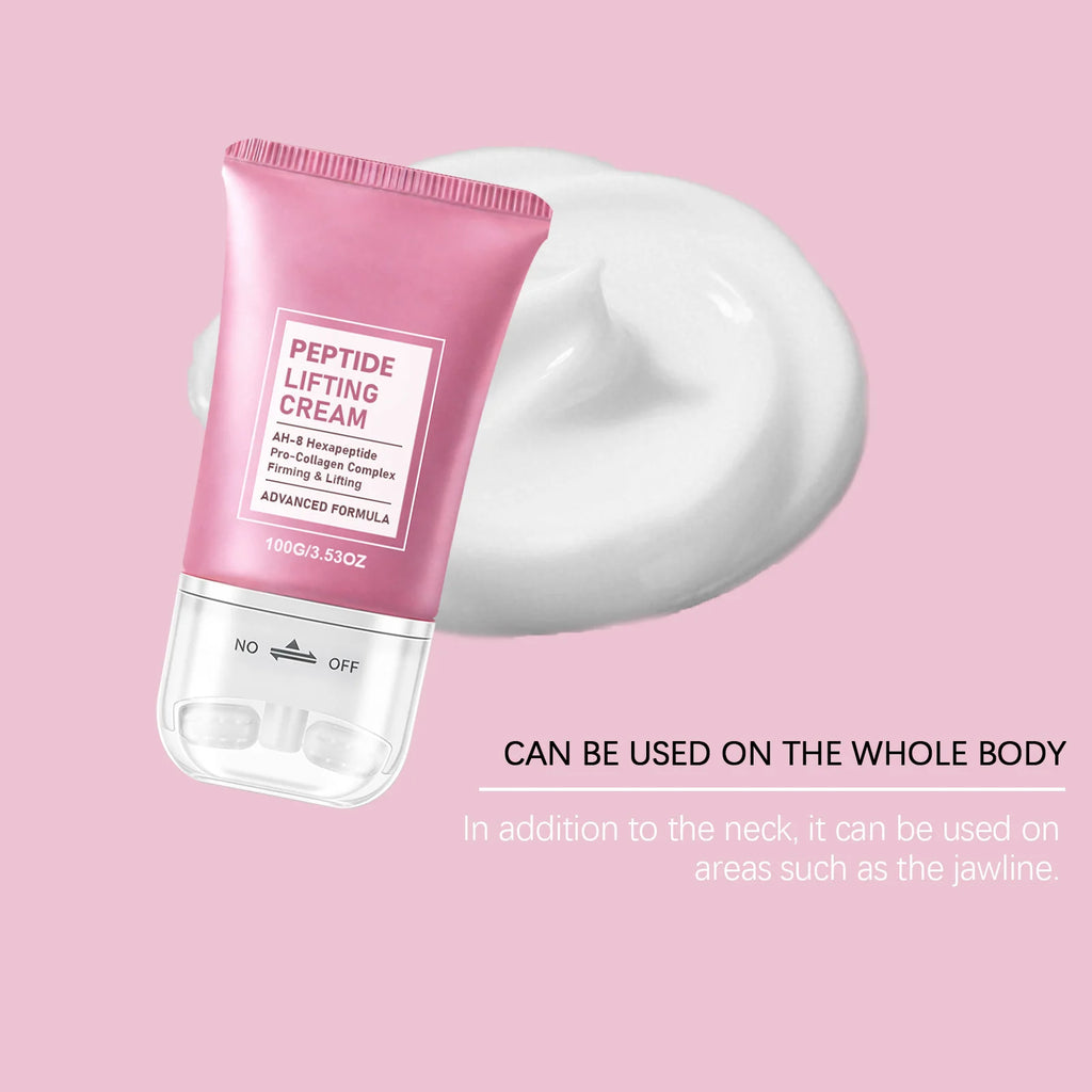 Neck Roller Care Cream Massager Firming Smoothing Moisturizer Gentle Nourishing Long Lasting Hydration Body Care 100g Zpaxo