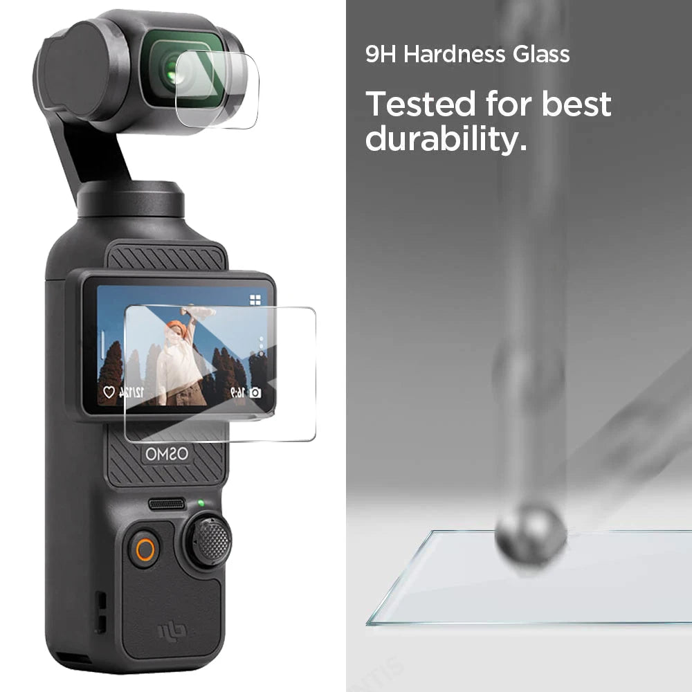 3pcs 9H HD Tempered Glass For DJI OSMO Pocket 3 Screen Protector For OSMO Pocket 3 Gimbal Camera Lens Protect Glass Accessories Zpaxo