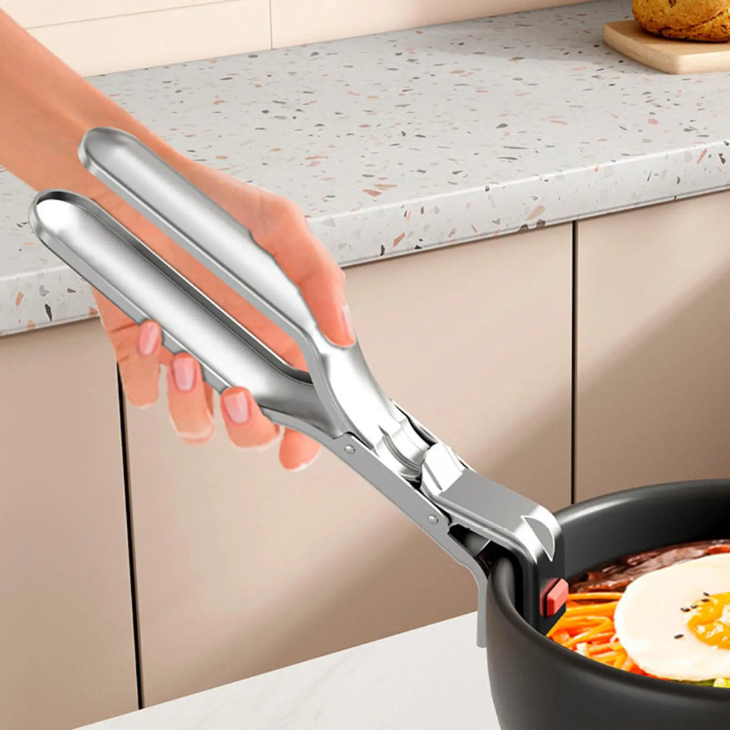 Hot Dish Plate Clip Anti-Scald Bowl Clip Gripper Ergonomic Handle Bowls Clamp Holder for Frying Pans Air Fryers Steamers Ovens Zpaxo Default Title
