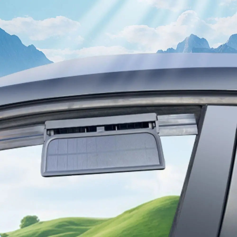 Durable 3 Head Solar Car Cooling Fan Air Vent Radiator Exhaust ABS Zpaxo