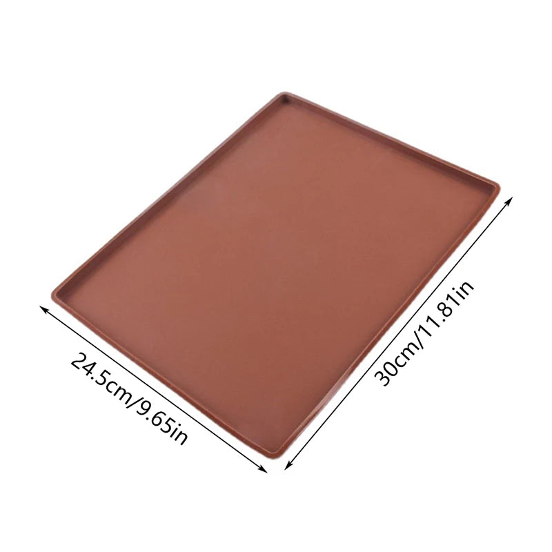 Multifunctional Silicone Cake Roll Mat Bakeware Tray Pan Painted Pad Zpaxo S