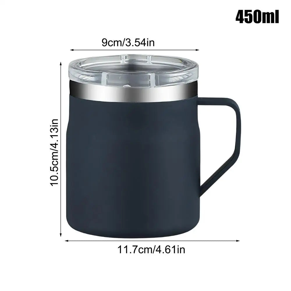 Stainless Steel Coffee Mug Travel Tumbler Insulated Mugs Office Zpaxo China Mainland Blue 450ml