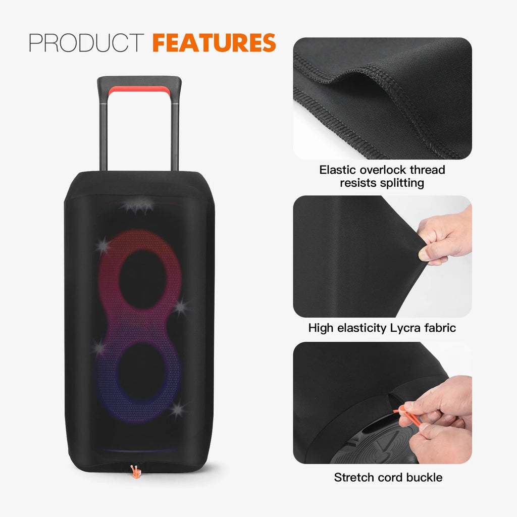 Portable Speaker Dust Cover JBL Partybox 320 310 Black Case Travel