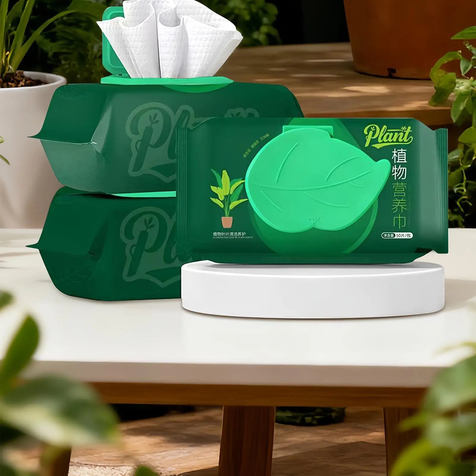 Plant Leaf Cleaning Wipes 50 Instant Dust Removal Shine Potted Plants