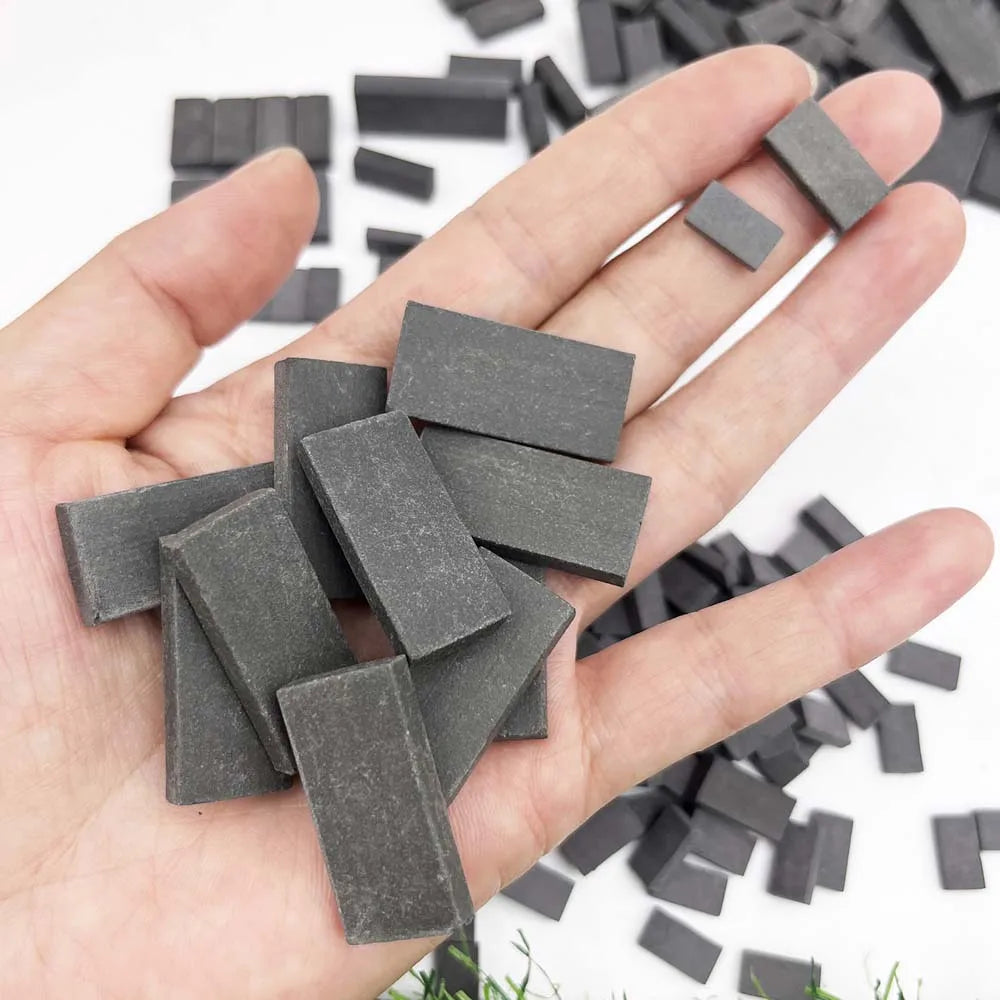 Mini Bricks and Roof Tiles Building Set Miniature Mini Dollhouse Shingles Fake Tile Dollhouse Kitchen Garden Accessories Zpaxo Big 30PCS