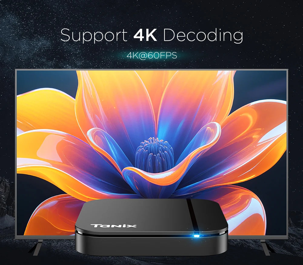 Tanix TX13 TV Box Dual Wifi 4K HDR Android14 Allwinner H618 Quad Core Zpaxo