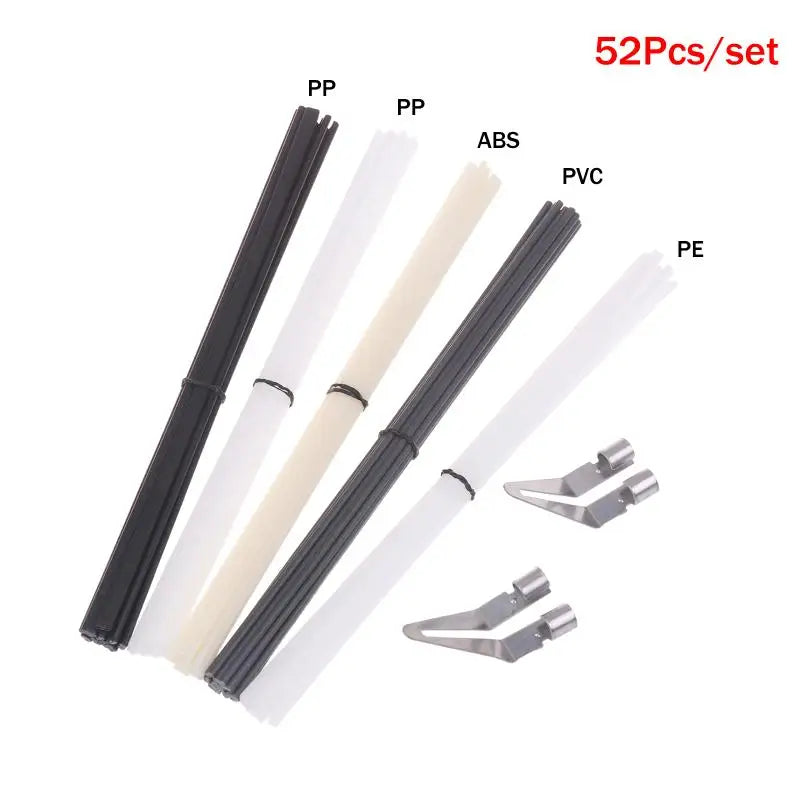 52-Pc Plastic Welding Kit – ABS PP PVC PE Rods & Repair Mesh