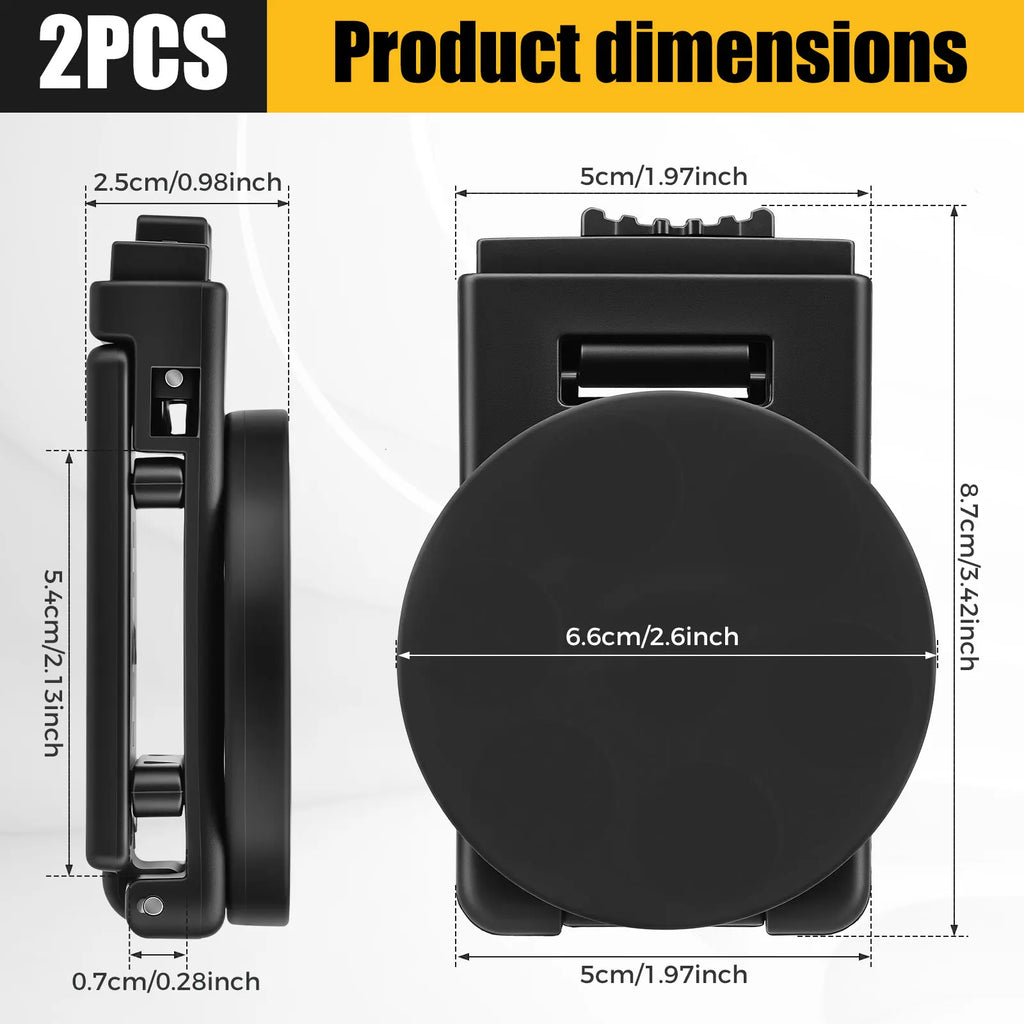 Magnetic Tool Belt Clip Heavy Duty Magnet Holster Hands Free Hardware Organizer For Hammer Screwdriver Drill Bit HVAC Plumber Zpaxo 2pcs