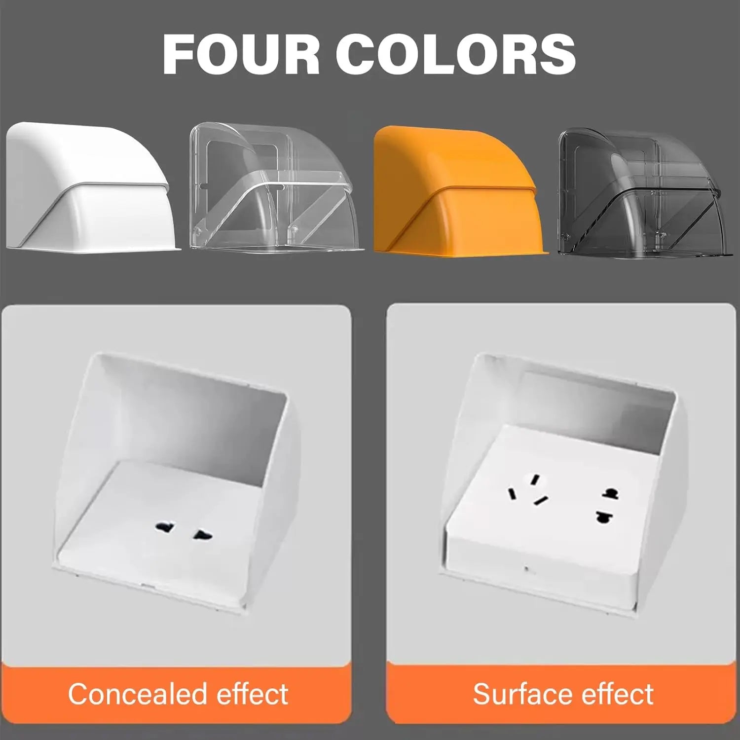 Universal 86 Waterproof Socket Cover Splash Proof Outdoor Bathroom