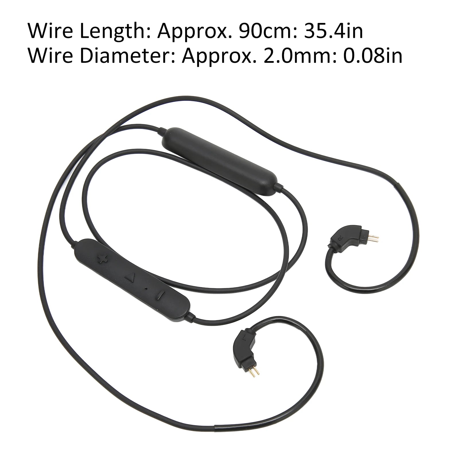 Earphone BT Cable Ergonomic Design Volume Control OFC Earbuds Upgrade