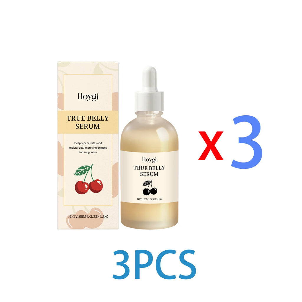 Body Care Serum with Cherry Extract Lightweight Moisturizing Serum for Dry Skin Smooth Texture and Non Greasy Absorption 100ml Zpaxo 3PCS