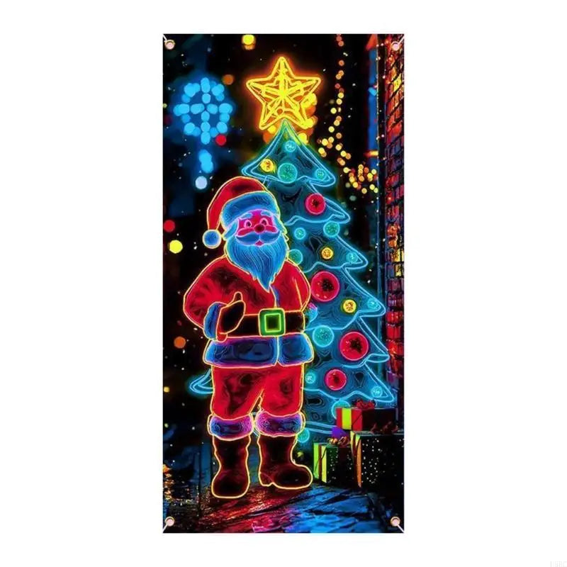 Fluorescent Holiday Door Hanging Efficient Decoration Safe Materials