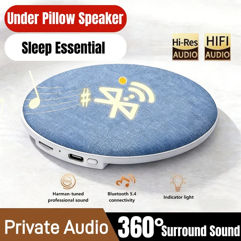 Pillow Side Sleep Aid Speaker Bluetooth 5.4 Hi-Fi Dynamic Sound Wireless Music Player Home Sleep Sound Equipment For Deep Sleep Zpaxo Default Title