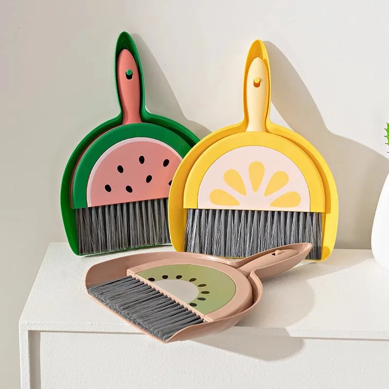 Desktop mini broom set tools, small broom for desk, office desk and dining table, dustpan combination Zpaxo