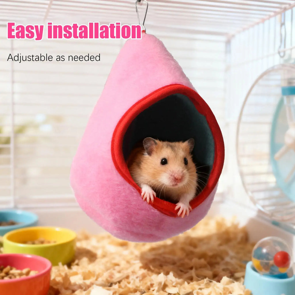 Hamster Hammock Hangable Hedgehog Nest Squirrel Enrichment Relaxing