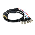 652F VGA BNC Cable 5BHC Plugs Splitter RGBHV Male Coaxial Cord Zpaxo 25m CN