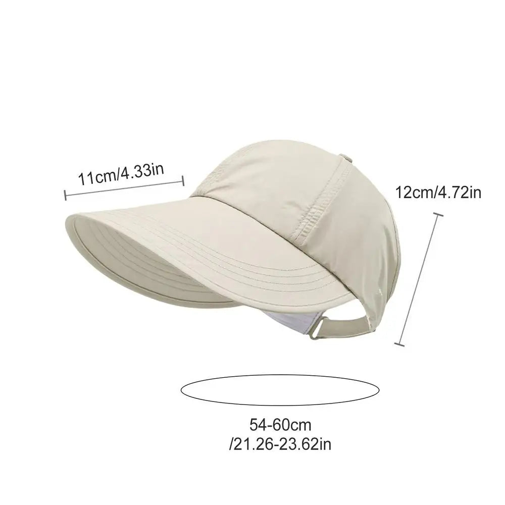 UV Wide Brim Sun Hat – Foldable, Adjustable & Breathable Wide Brim Sun Hat Zpaxo Beige