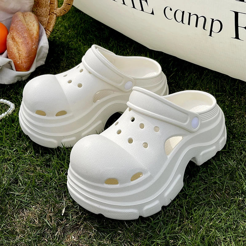 SHAJI Ladies Cloud Clogs Summer Platform Non Slip Sandals Fashion