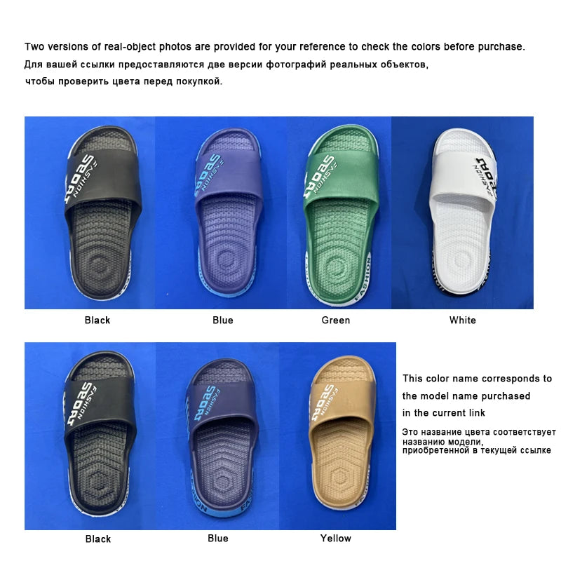Big 48-49 Men Slippers Summer Flat Sole Home Women Man Open Toe Trend