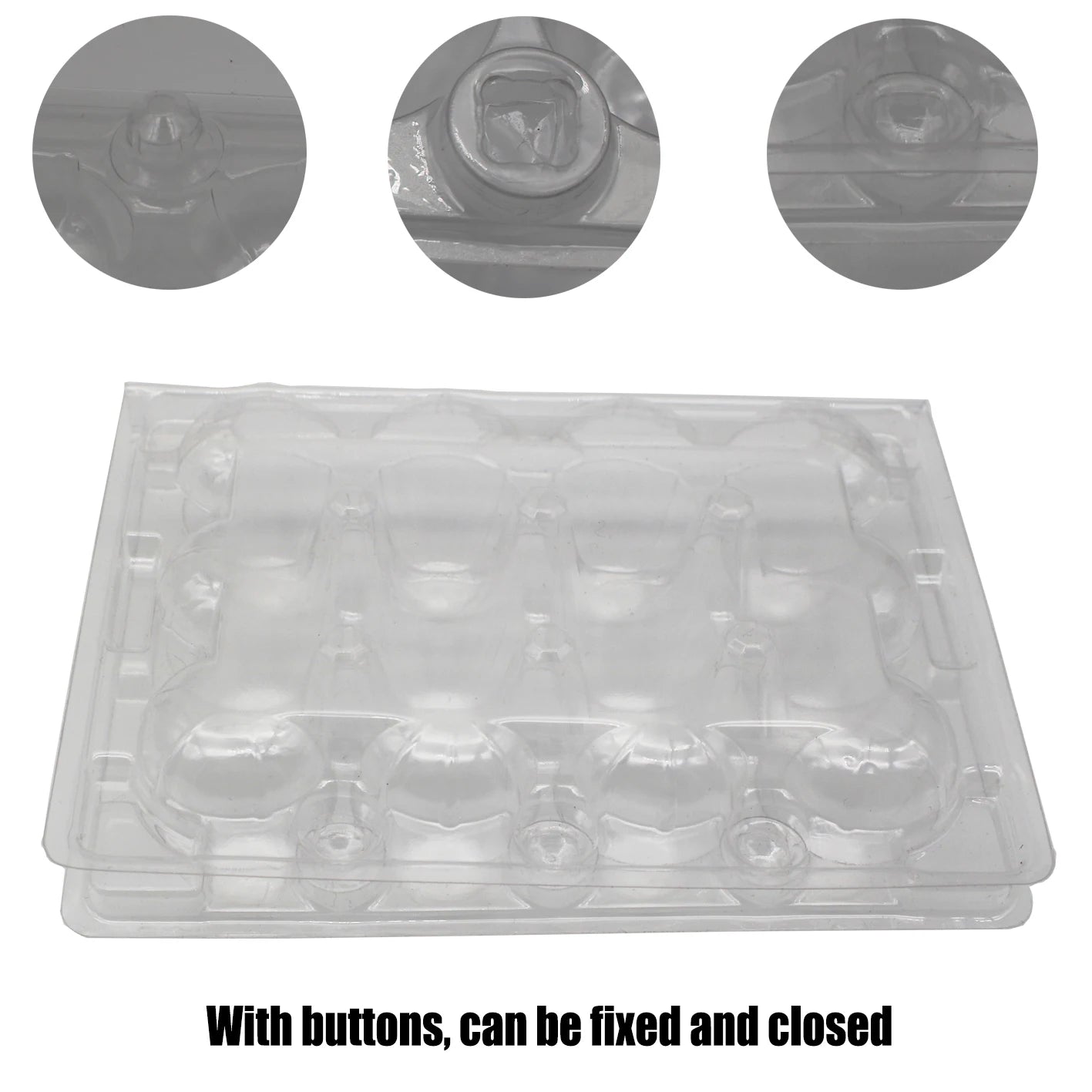 12 18 Hole Quail Egg Trays Thick Compression Resistant Buckle Folding