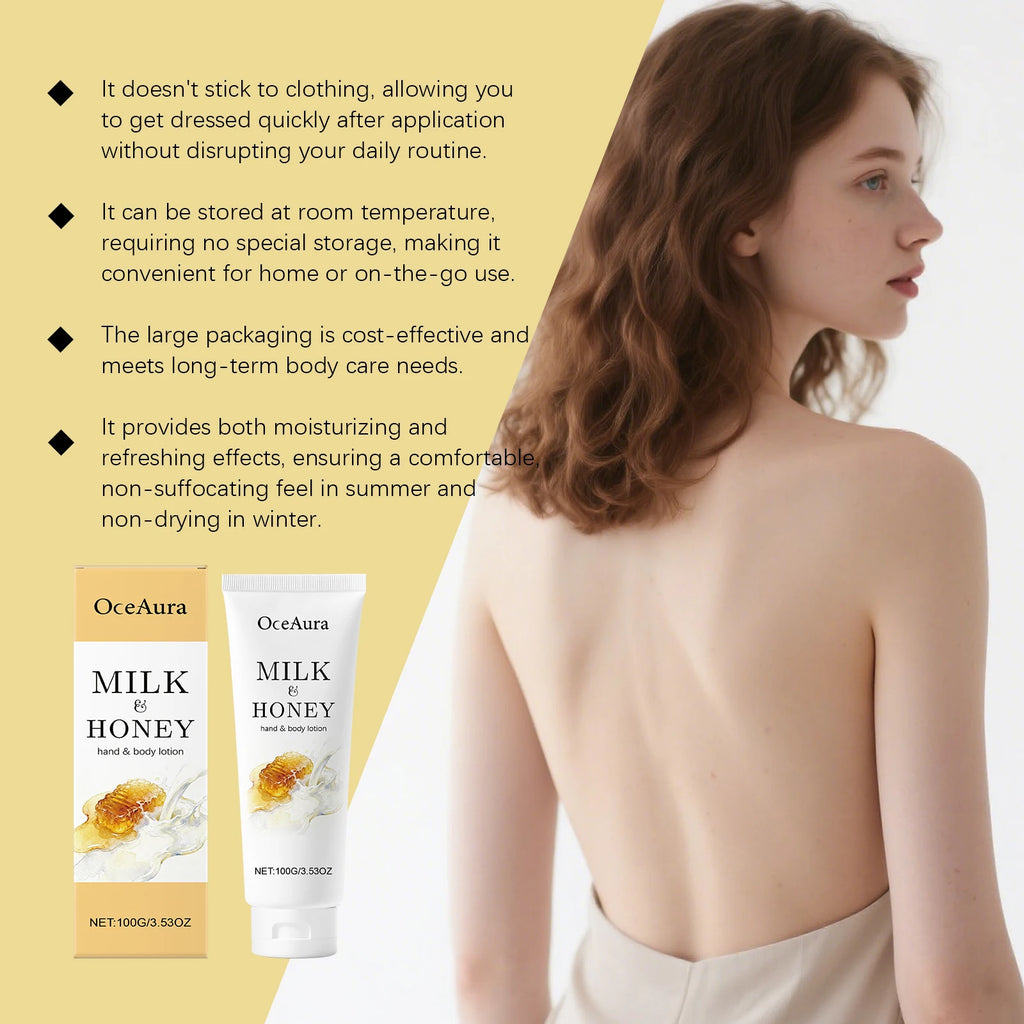 Milk Honey Body Lotion for Very Dry Skin Intense Nourishment & 48H Moisture Winter Skincare Must Have Rich Cream for Flaky Skin Zpaxo