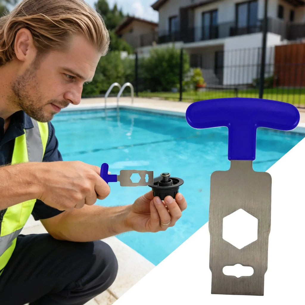 Portable Pool Plug Removal Tool Directional Grip Wrench Spa Backflow
